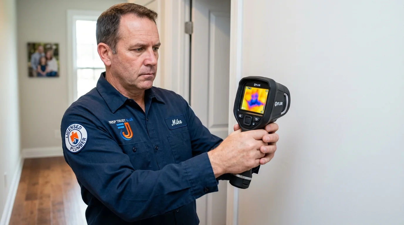Thermal imaging leak detection by Johns Plumbing LLC in Ridgewood